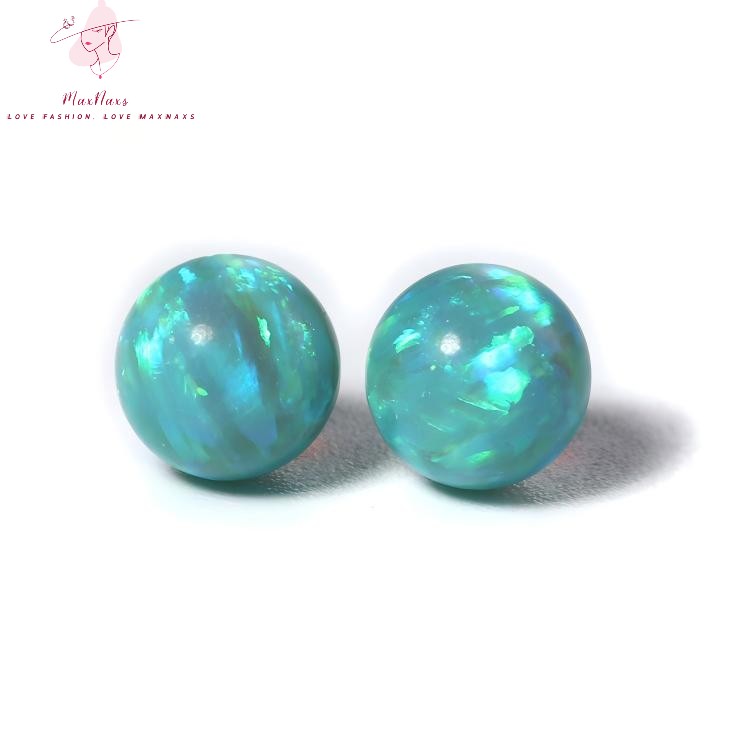 Wholesale Green Pendant Loose Gemstone Synthetic Opal Beads