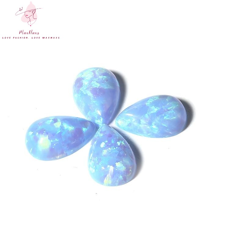 Wholesale Fire Pear Shape Lab Synthetic Opal Cabochon Gemstone with Factory Price