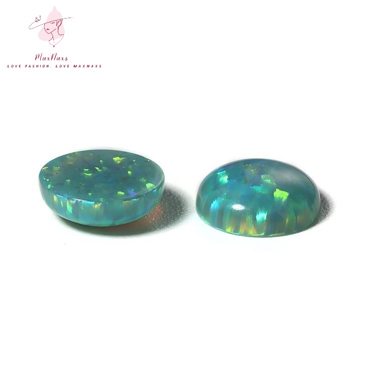 Wholesale Synthetic Fire Opal Round Cabochon Beads for Jewelry Making