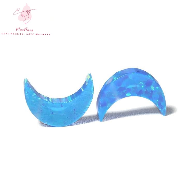 Wholesale Moon Shaped Synthetic Gemstone Opal for Necklace Pendant