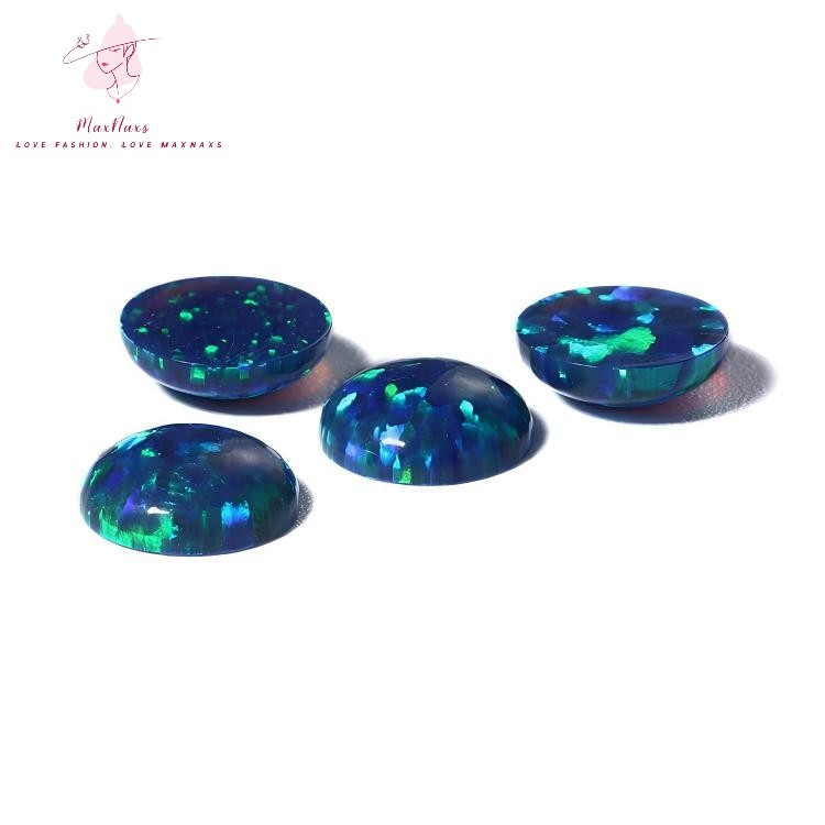 Wholesale Synthetic Fire Opal Round Cabochon Beads for Jewelry Making
