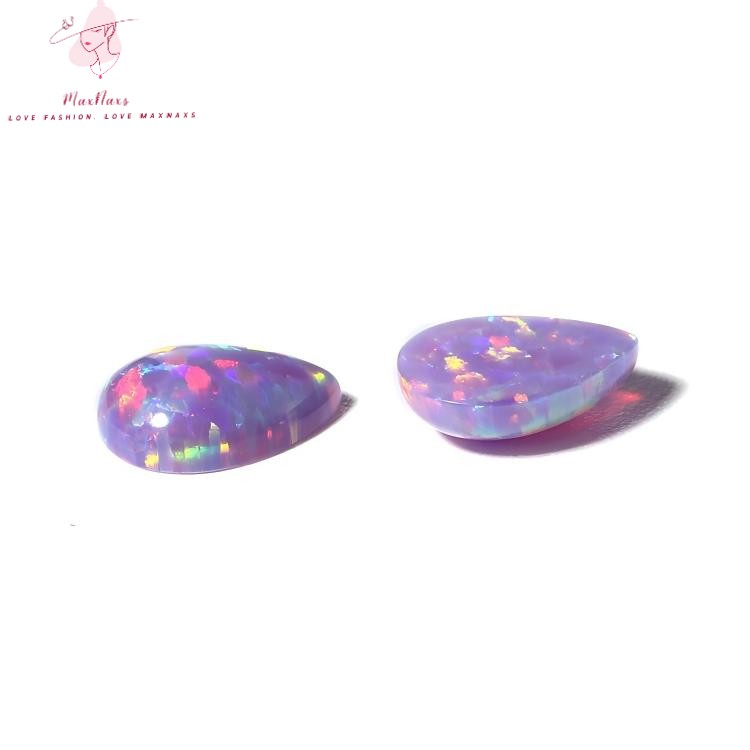Wholesale Fire Pear Shape Lab Synthetic Opal Cabochon Gemstone with Factory Price