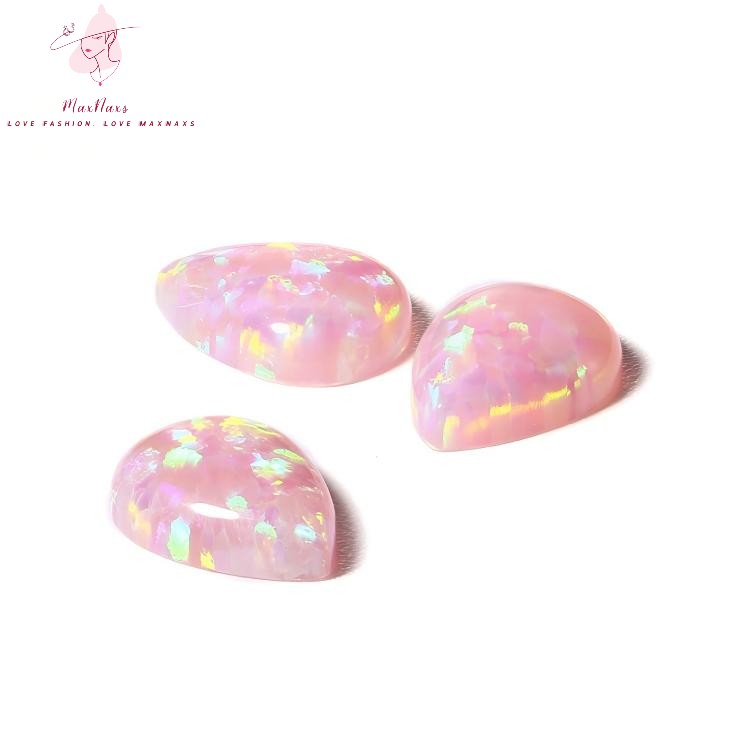 Wholesale Fire Pear Shape Lab Synthetic Opal Cabochon Gemstone with Factory Price