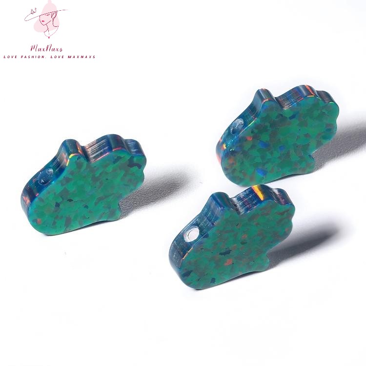 Wholesale Loose Gemstone Created & Synthetic Opal Hamsa for Jewelry Making