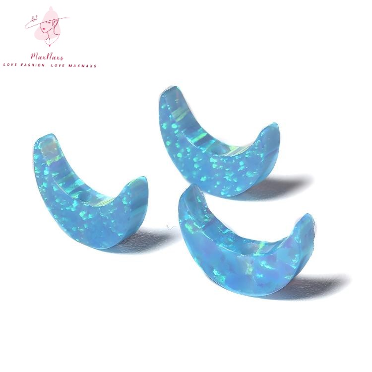 Wholesale Moon Shaped Synthetic Gemstone Opal for Necklace Pendant
