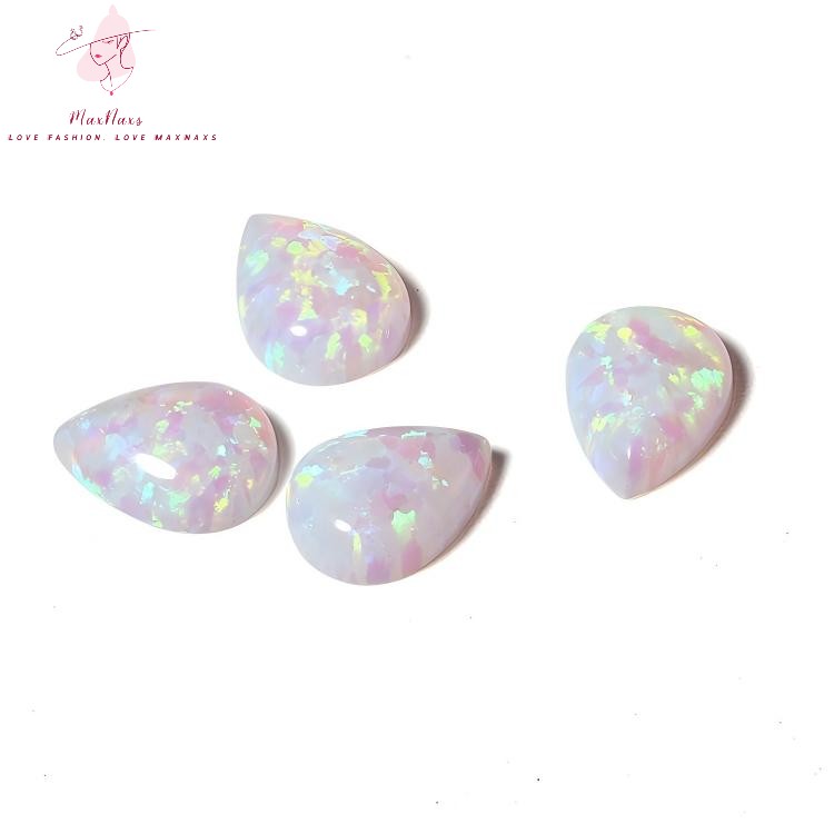 Wholesale Fire Pear Shape Lab Synthetic Opal Cabochon Gemstone with Factory Price