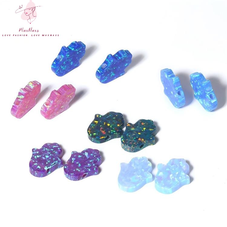 Wholesale Loose Gemstone Created & Synthetic Opal Hamsa for Jewelry Making