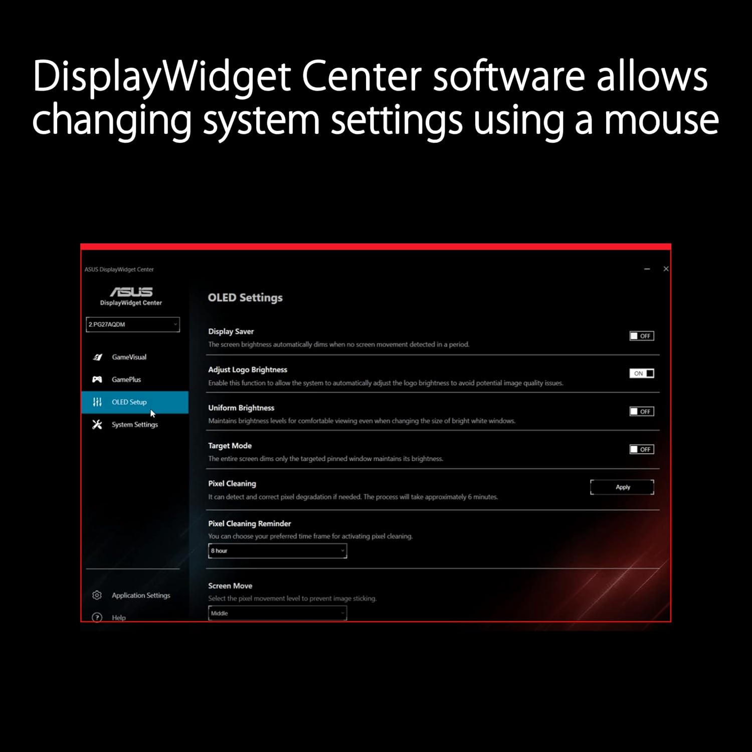 Swift 27” 4K QD-OLED Gaming Monitor (PG27UCDM) - 240Hz, 0.03ms, Custom Heatsink, Neo Proximity Sensor, G-SYNC Compatible, 99% DCI-P3, True 10-bit color, DisplayPort 2.1a UHBR20, 3 yr warranty