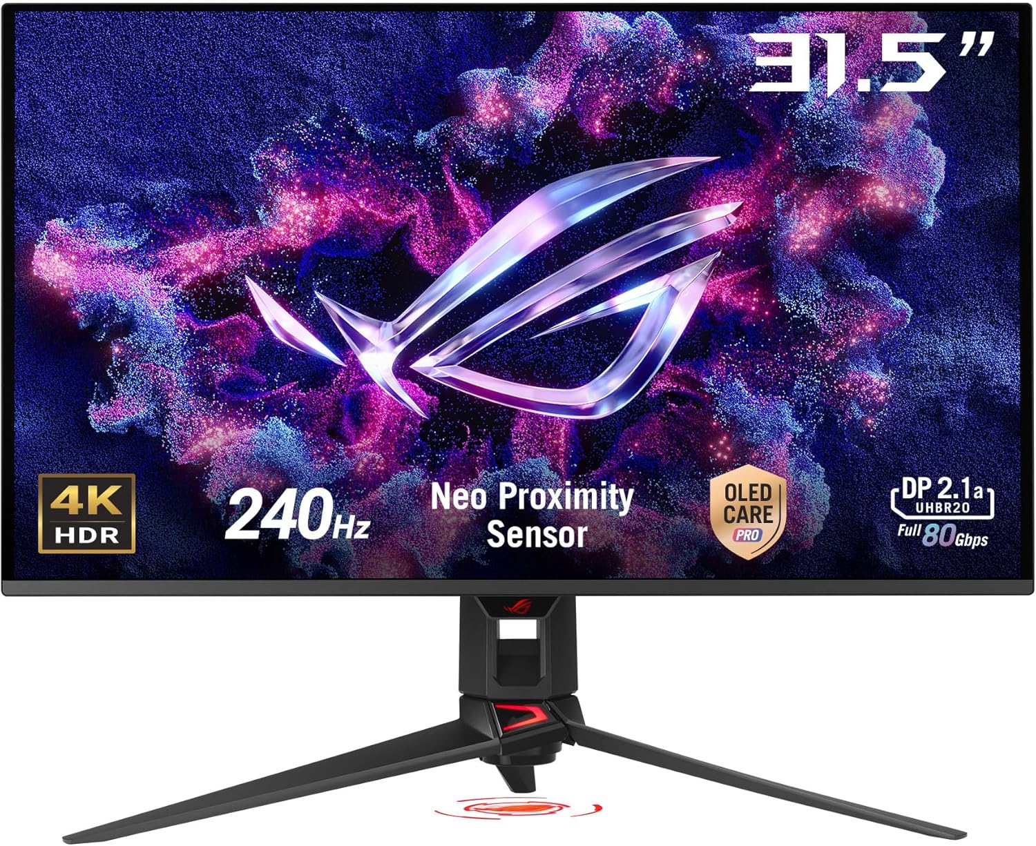 Swift 32” 4K OLED Gaming Monitor (PG32UCDMR) ― 4K (3840 x 2160), QD-OLED, 240Hz, 0.03ms, G-SYNC Compatible, 99% DCI-P3, USB-C 90W, DisplayWidget, DisplayPort 2.1, 3 yr Warranty