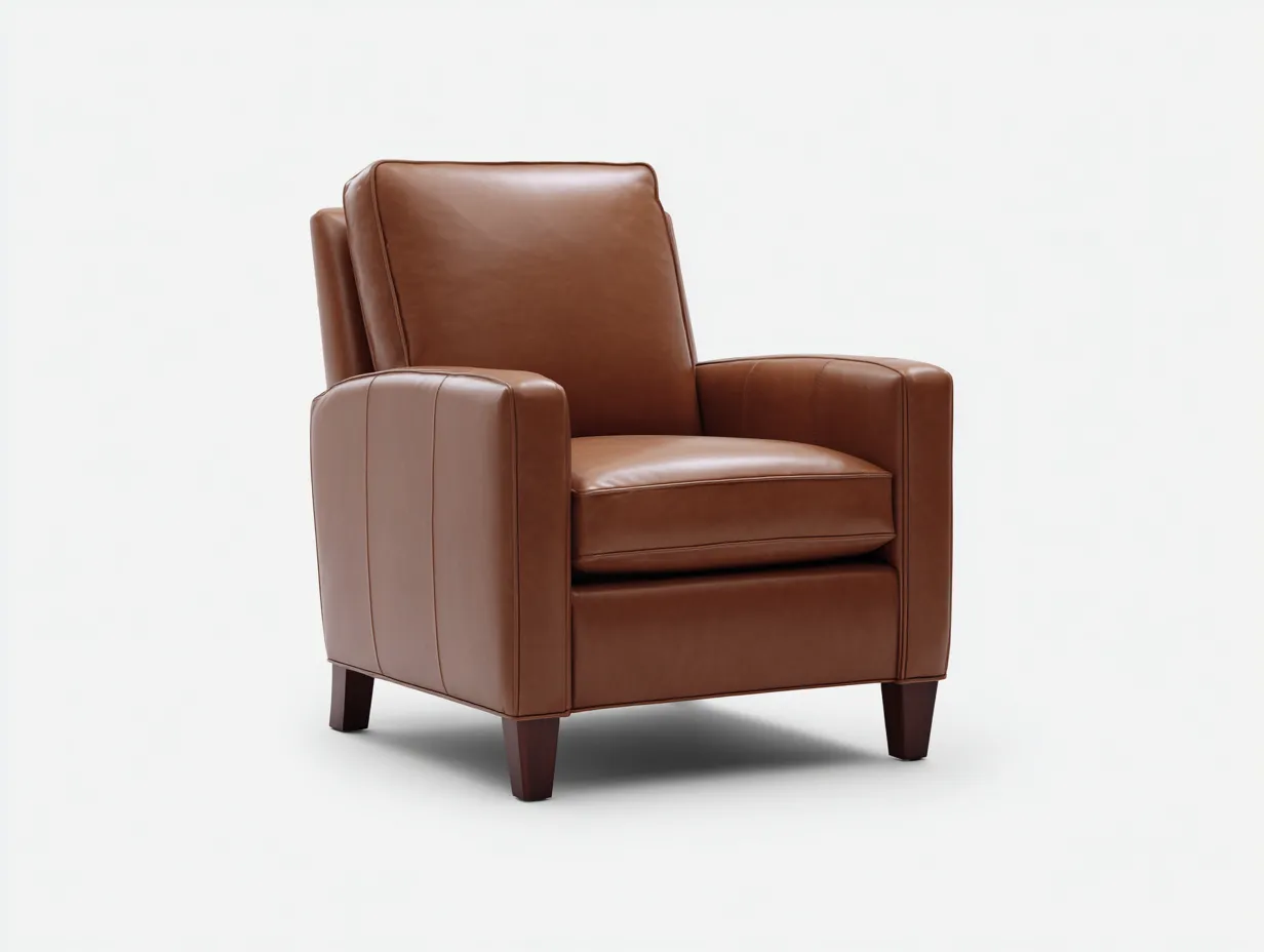 Sessel Leder 99x94x106 cm - Hellbraun - Relaxsessel für Wohnzimmer