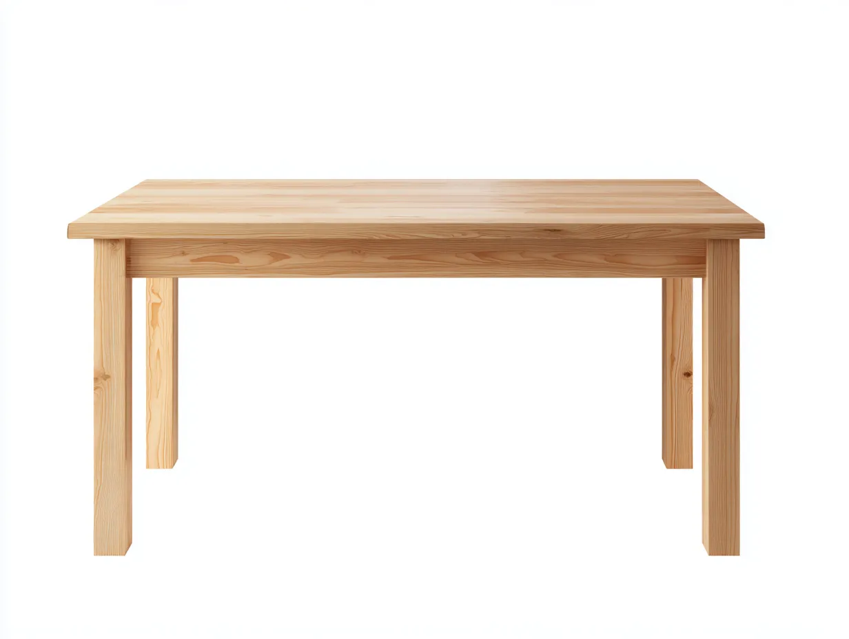 Escritorio de madera 178x76x75 cm - madera miel - patas robustas para estudio