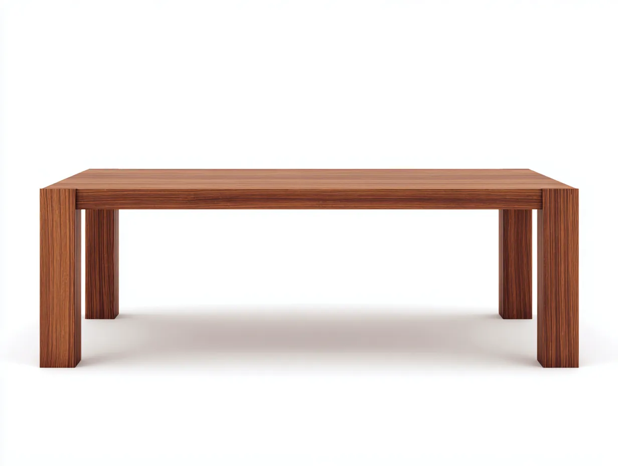 Escritorio de madera 175x74x75 cm - madera natural - tablero rectangular para estudio
