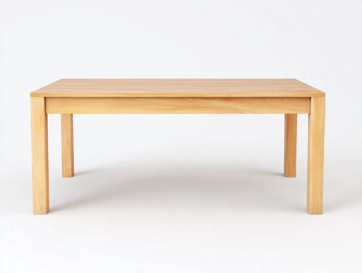 Escritorio de madera 181x76x75 cm - madera dorada - tablero amplio para estudio
