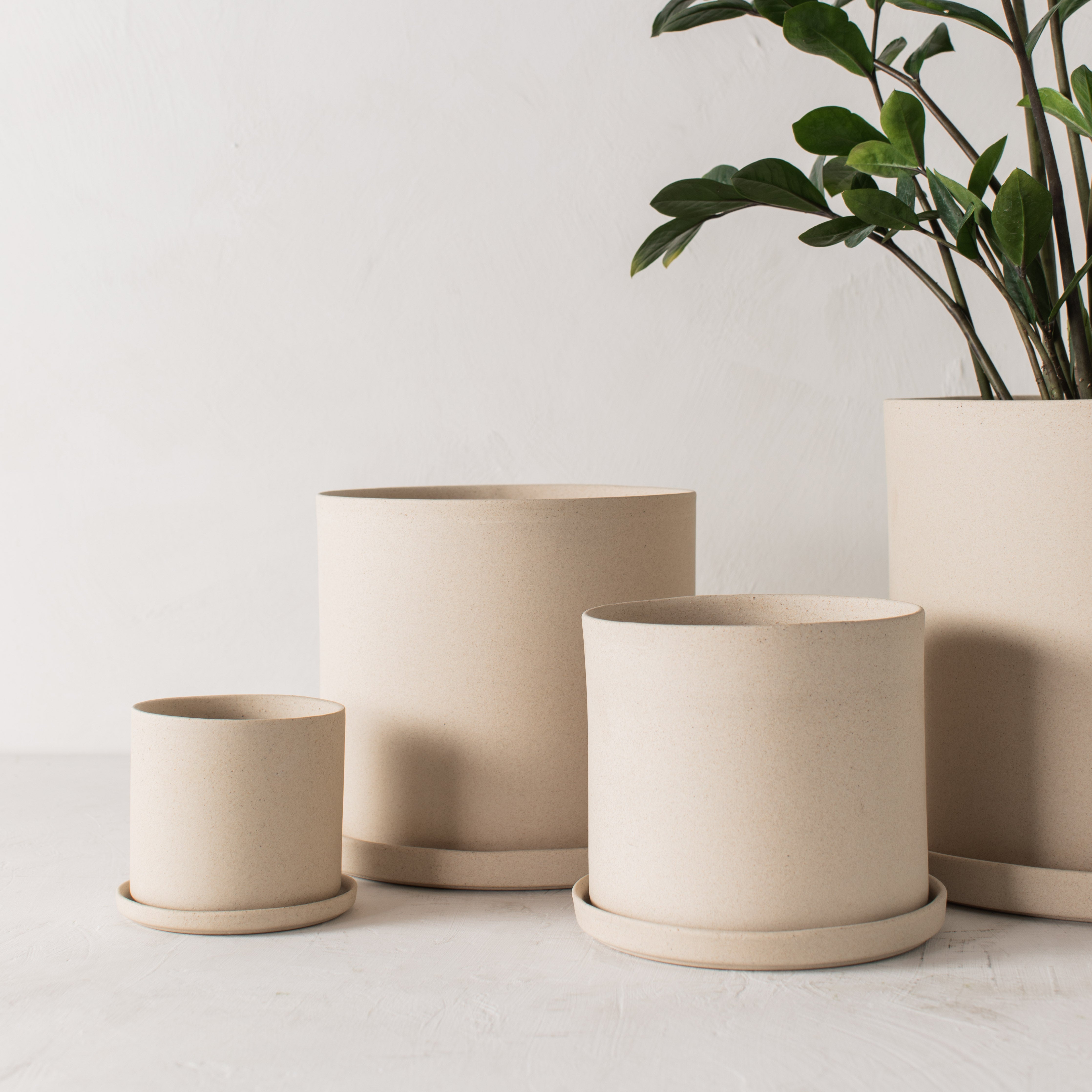 4" Minimal Planter | Raw Stoneware image 5