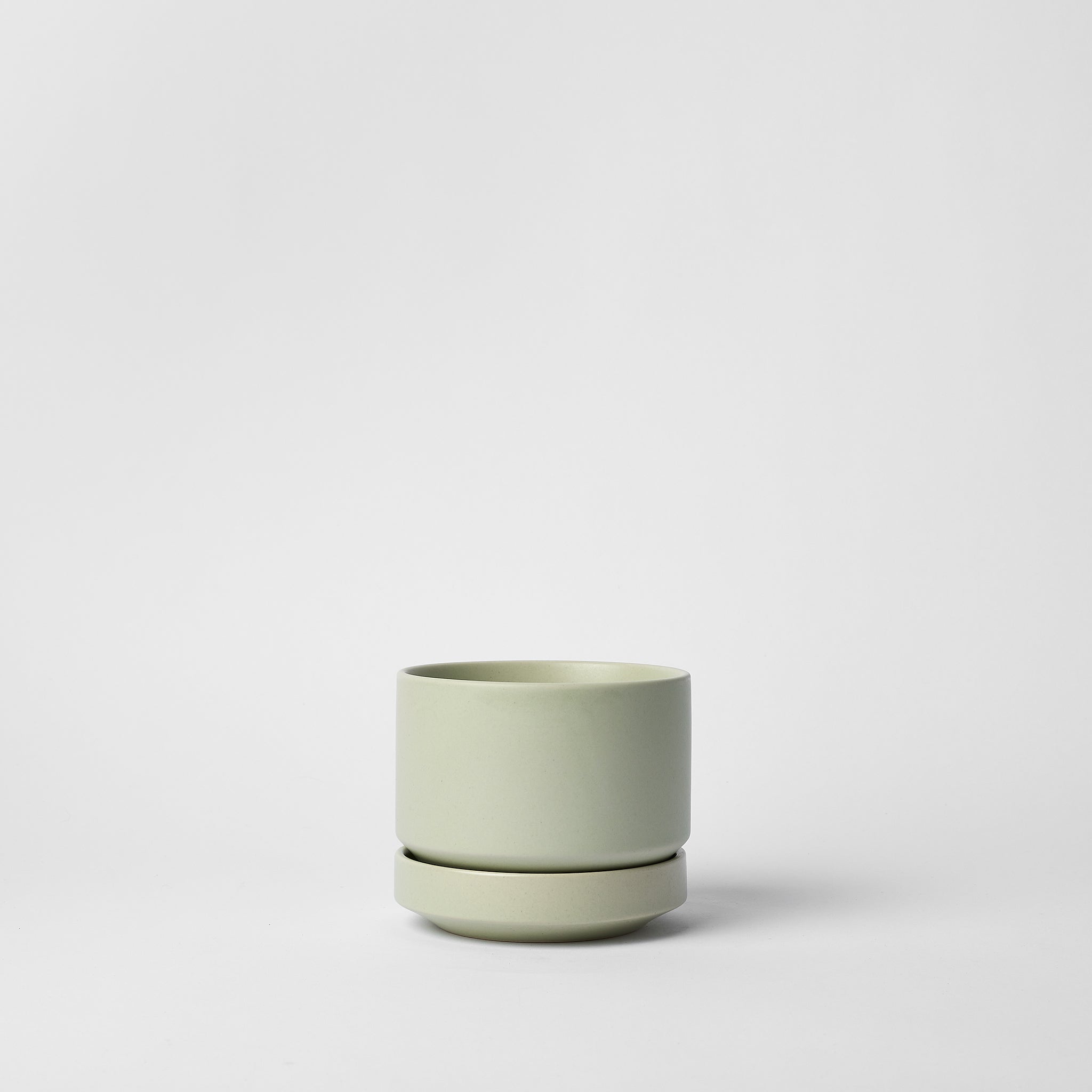 Modern Round Ceramic Planter Set