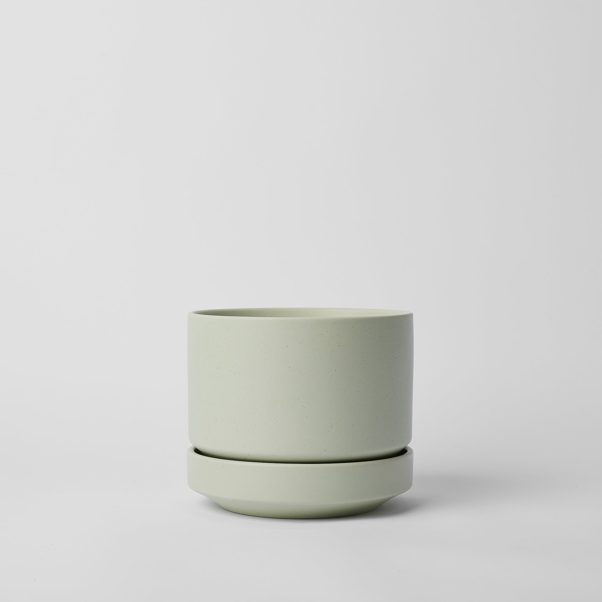 Modern Round Ceramic Planter Set