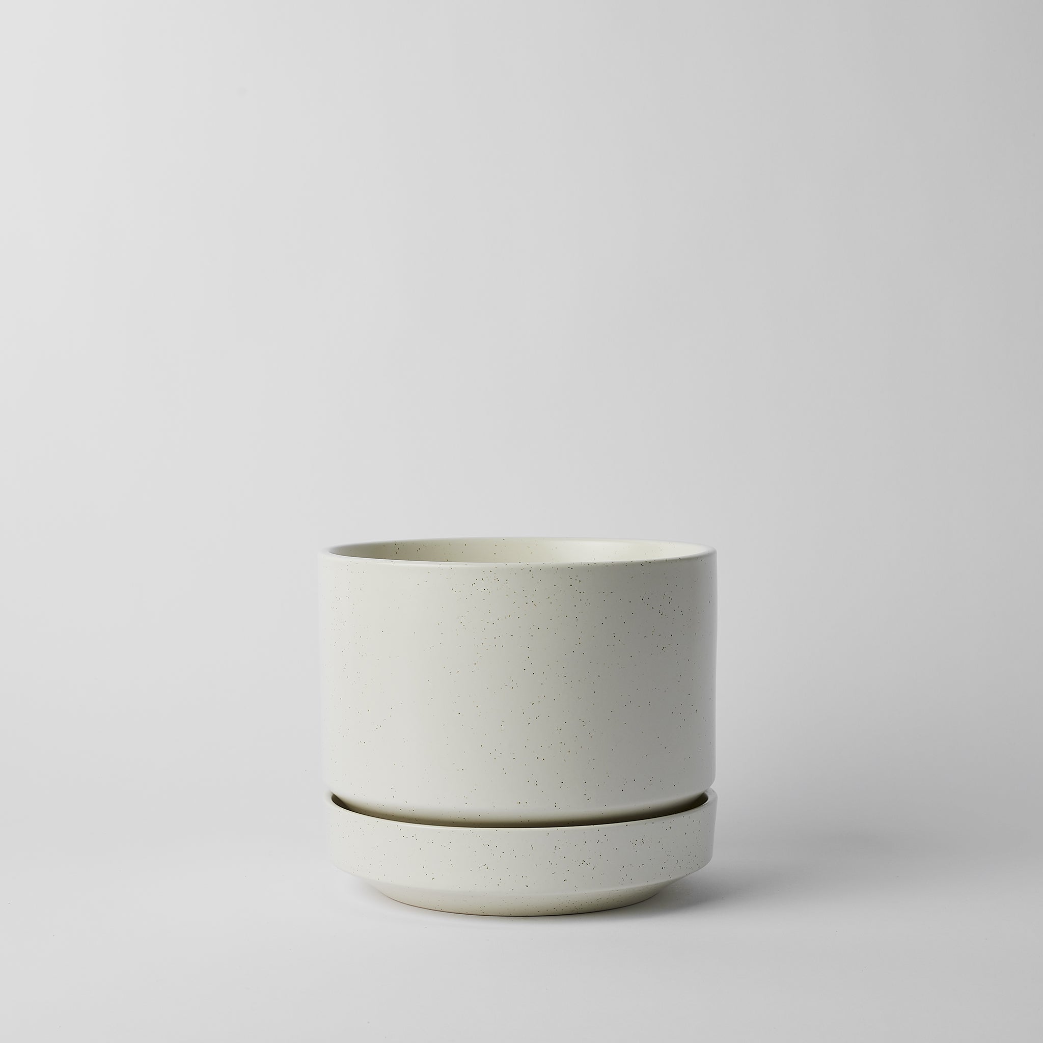 Modern Round Ceramic Planter Set