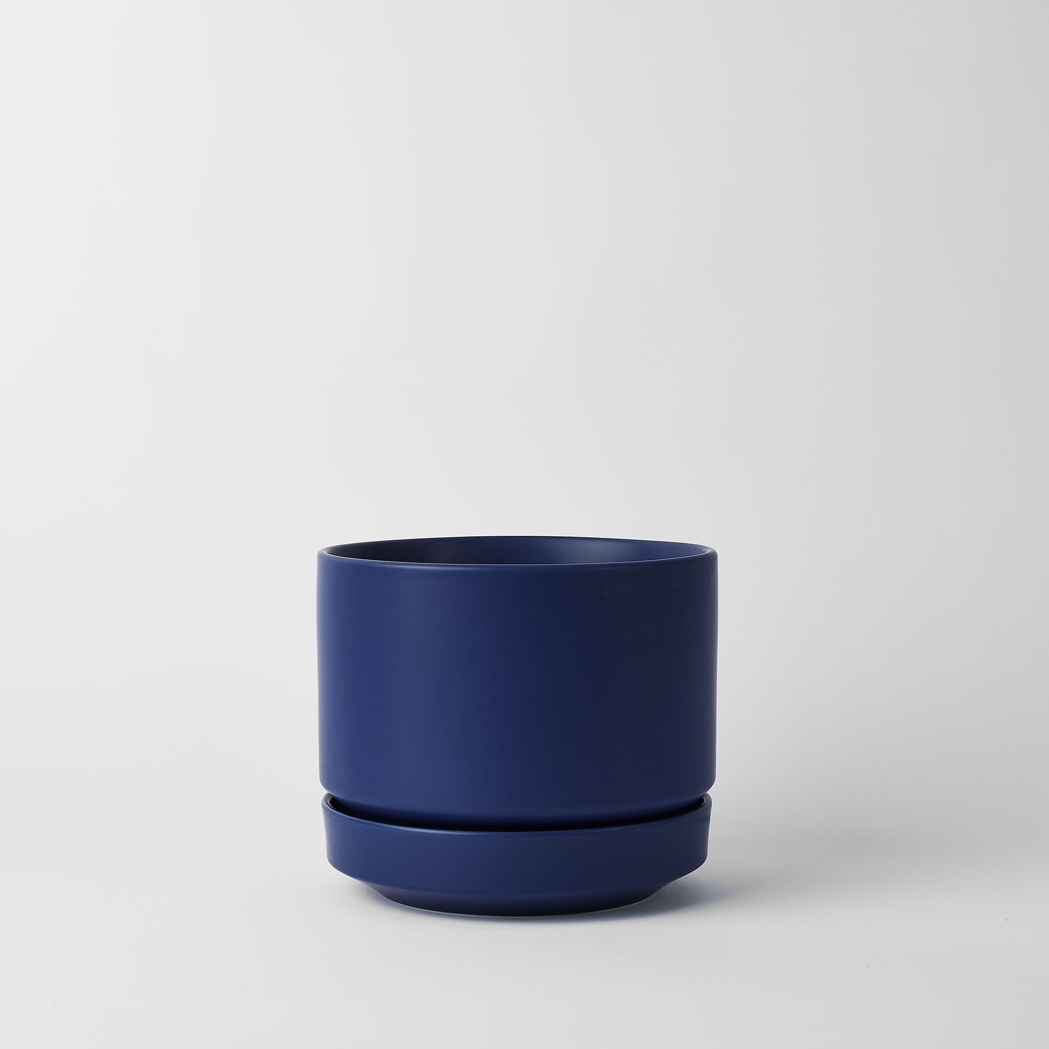 Modern Round Ceramic Planter Set