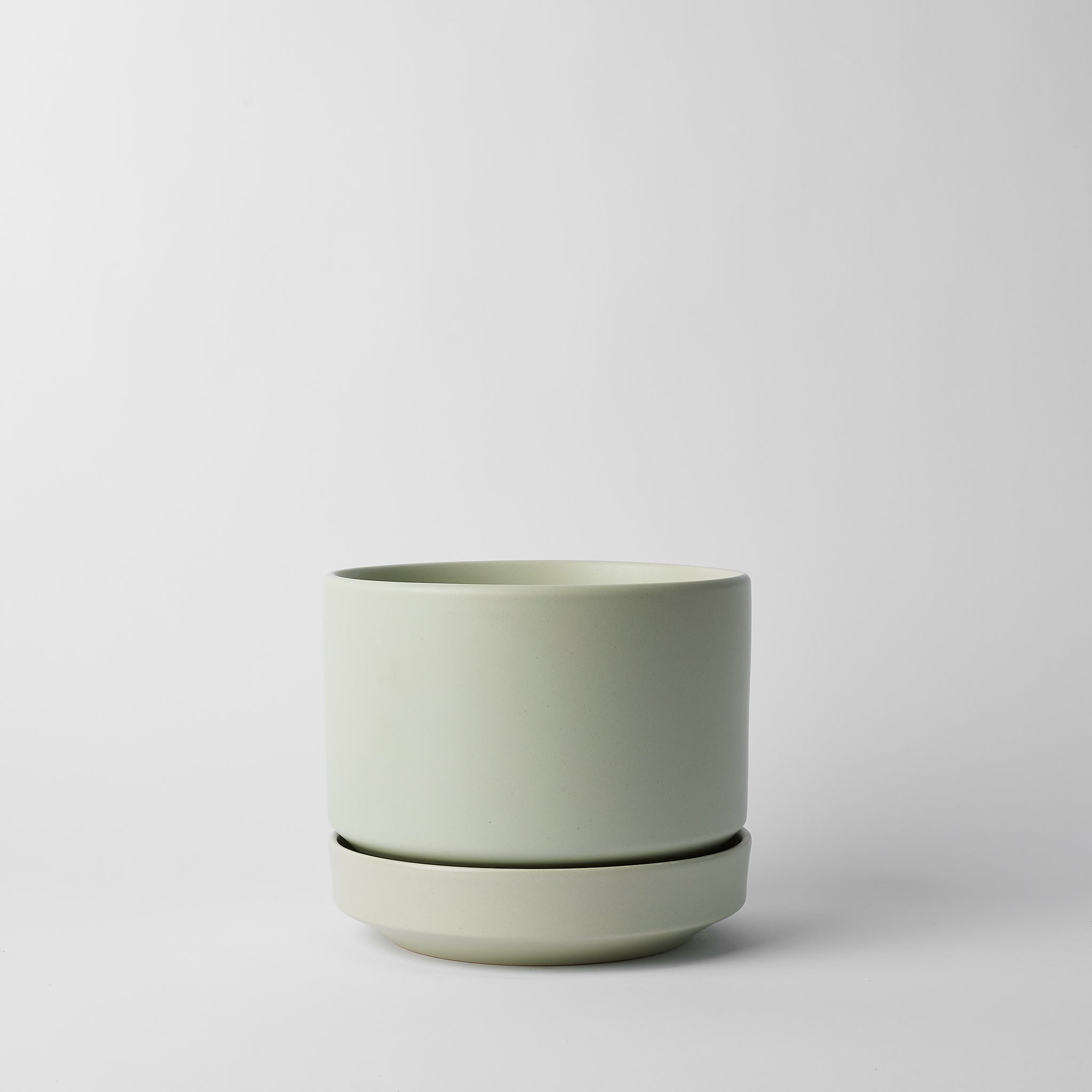 Modern Round Ceramic Planter Set