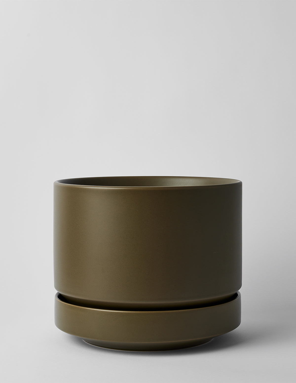 Modern Round Ceramic Planter Set
