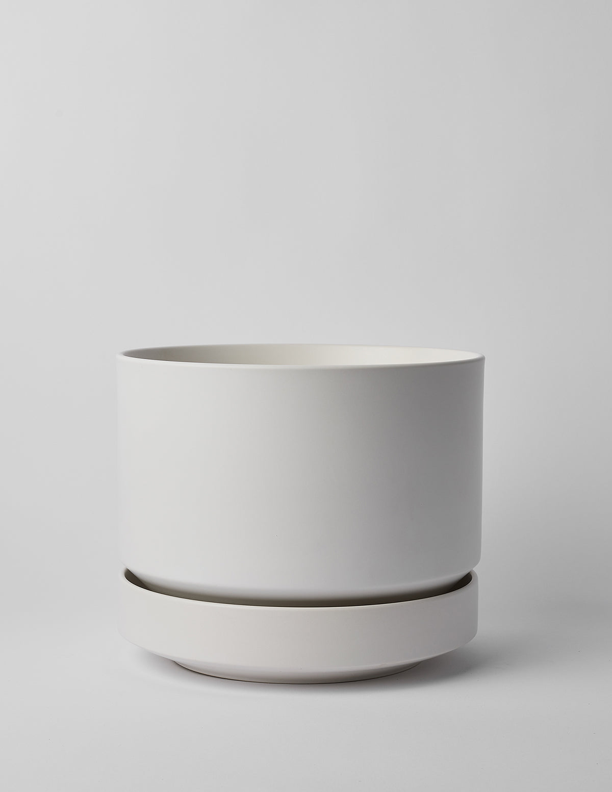 Modern Round Ceramic Planter Set