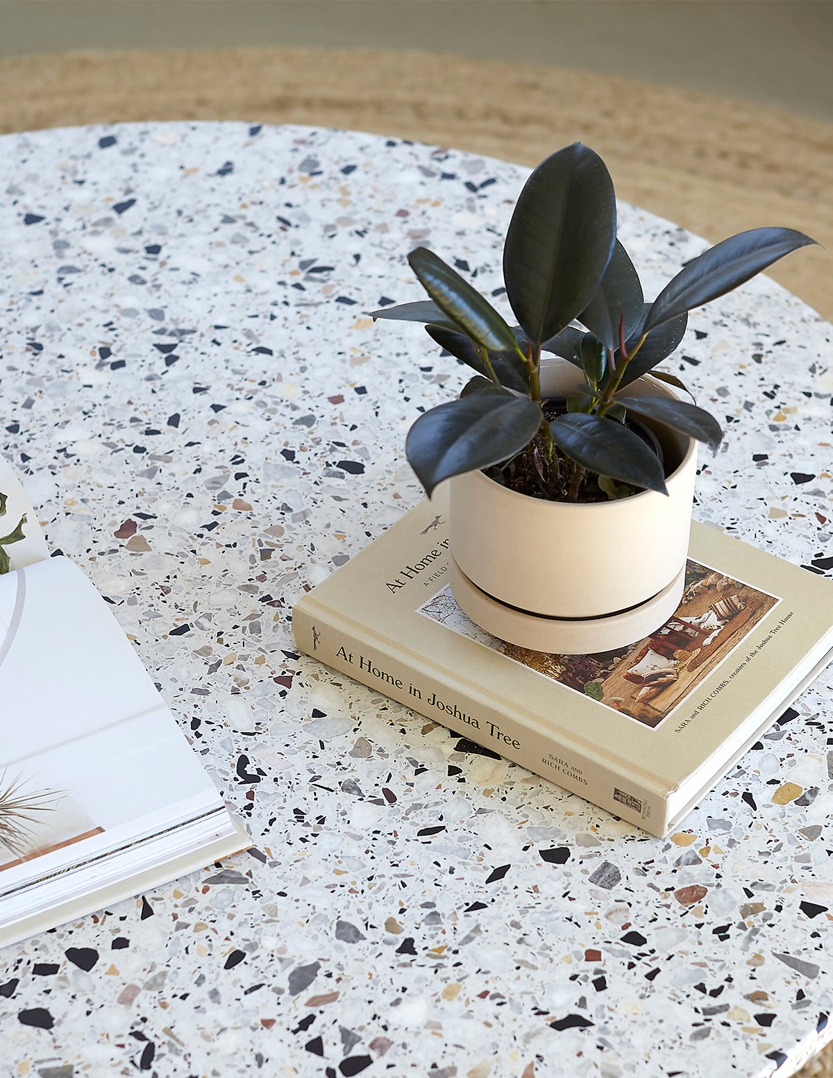 Modern Round Ceramic Planter Set
