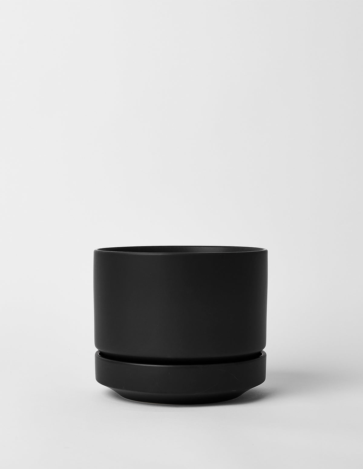 Modern Round Ceramic Planter Set