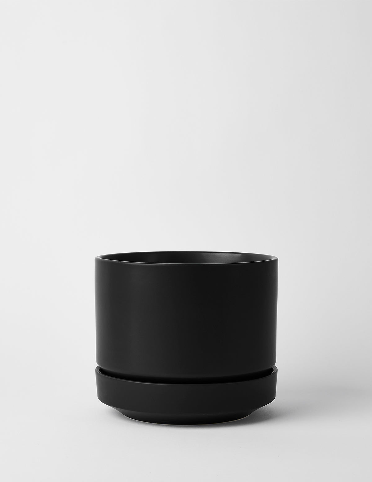Modern Round Ceramic Planter Set