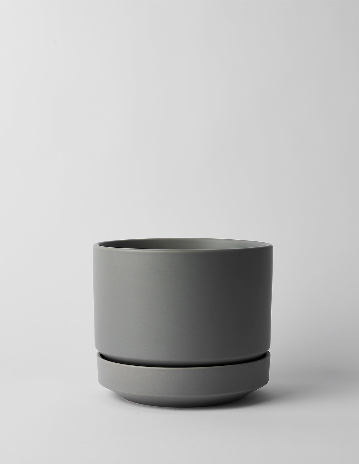 Modern Round Ceramic Planter Set