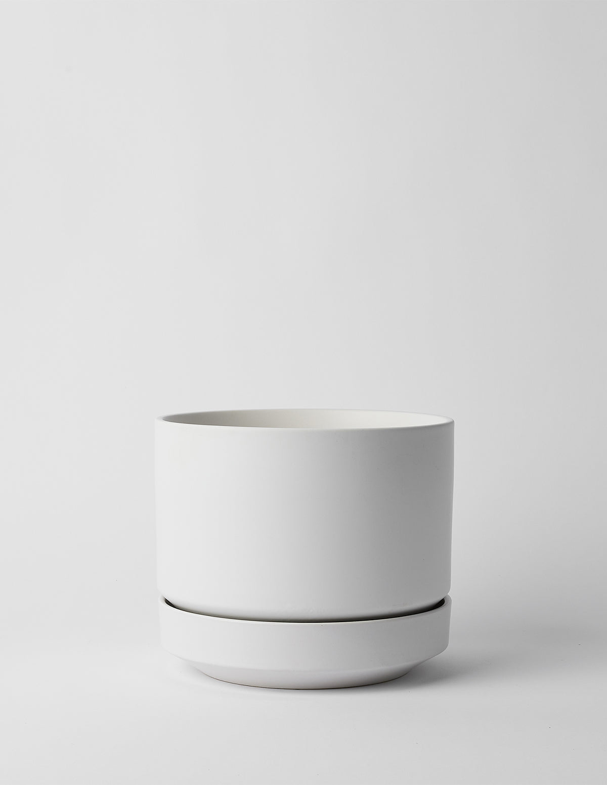 Modern Round Ceramic Planter Set