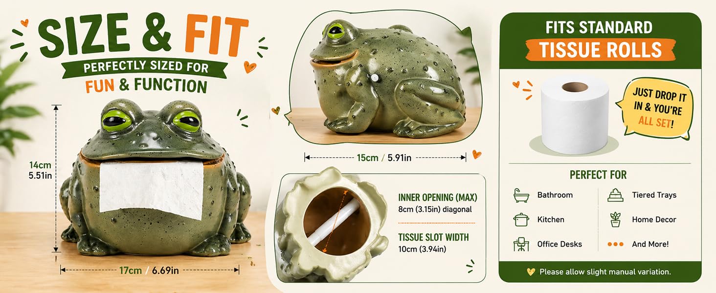 Funny Frog Toilet Paper Holder