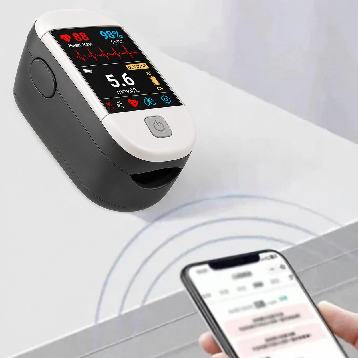 2026 second generation 12-in-1 smart blood medical instrument / 12 health reports - No-Prick