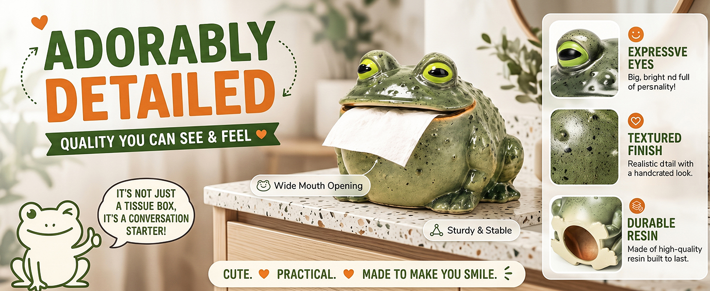 Funny Frog Toilet Paper Holder
