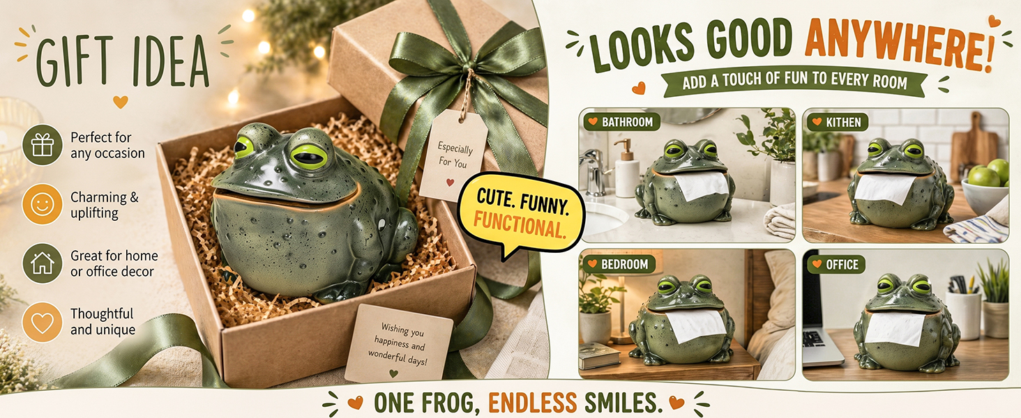Funny Frog Toilet Paper Holder