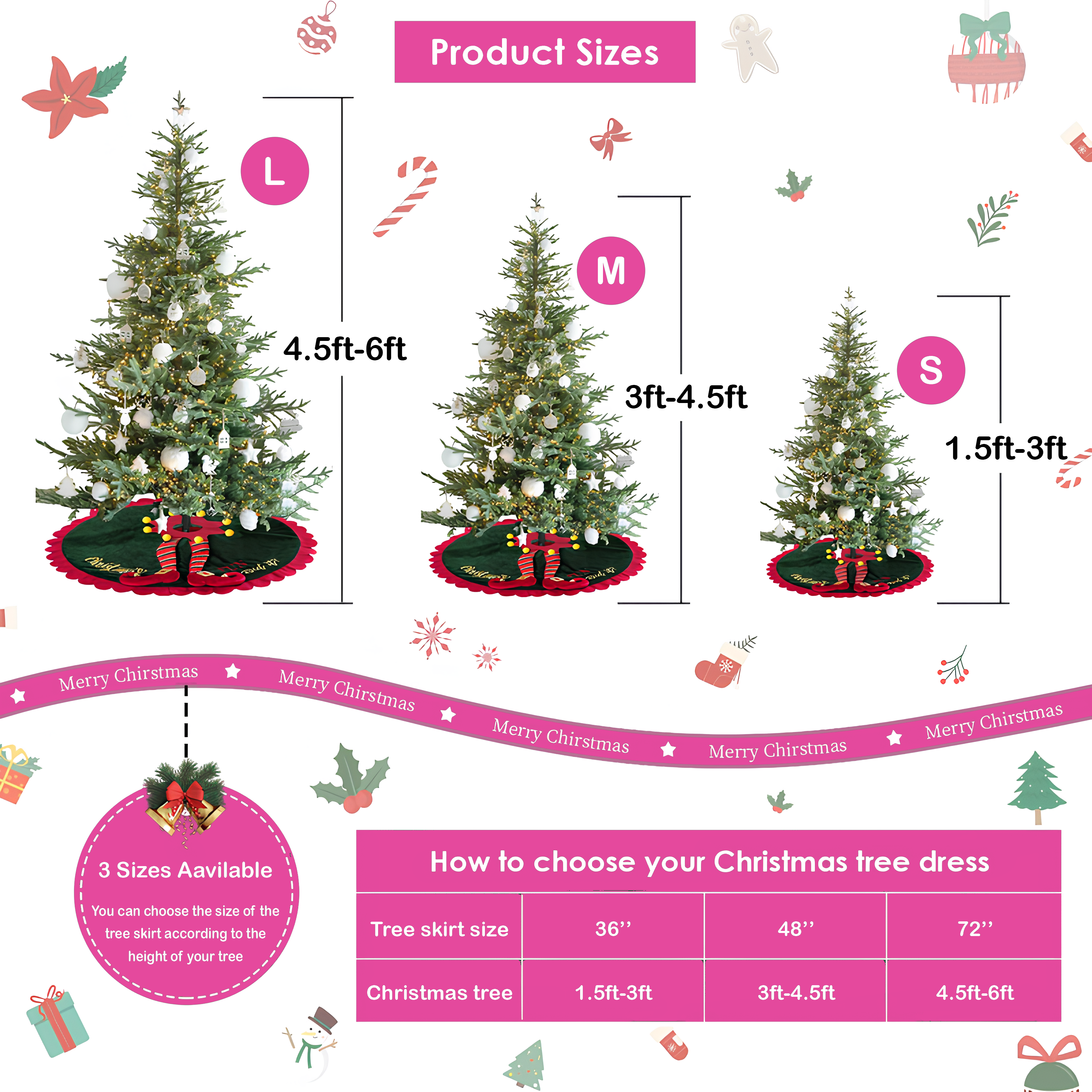 Frostlight Glow Christmas Quilted Tree Skirt NCU0DV1402