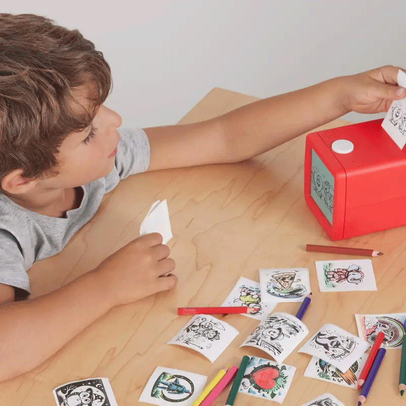 ✨ AI-Powered Coloring Stickers – Creative Black & White DIY Set