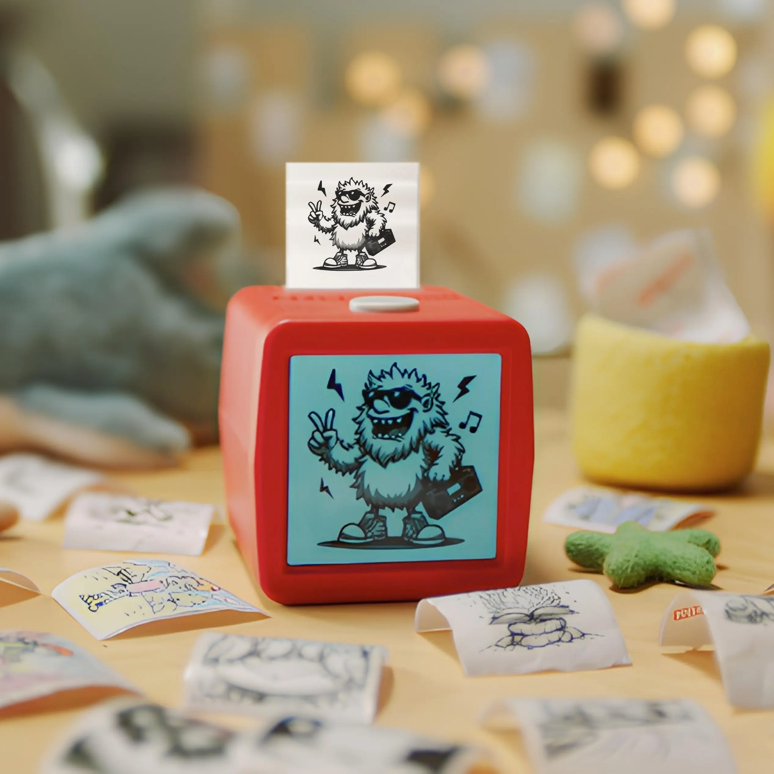 ✨ AI-Powered Coloring Stickers – Creative Black & White DIY Set