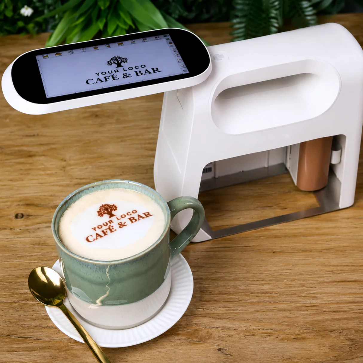 Smart Portable Food Printer with Camera Positioning and Touchscreen