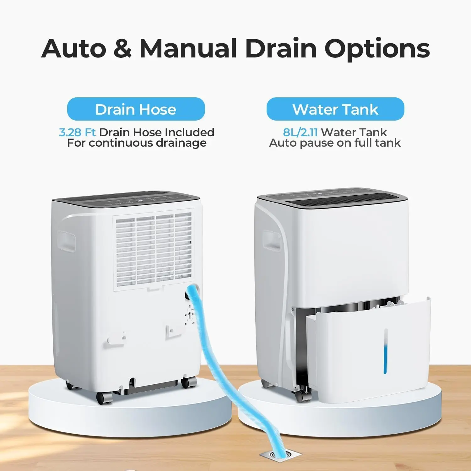 150 Pint Max / 50 Pint DOE Dehumidifier
