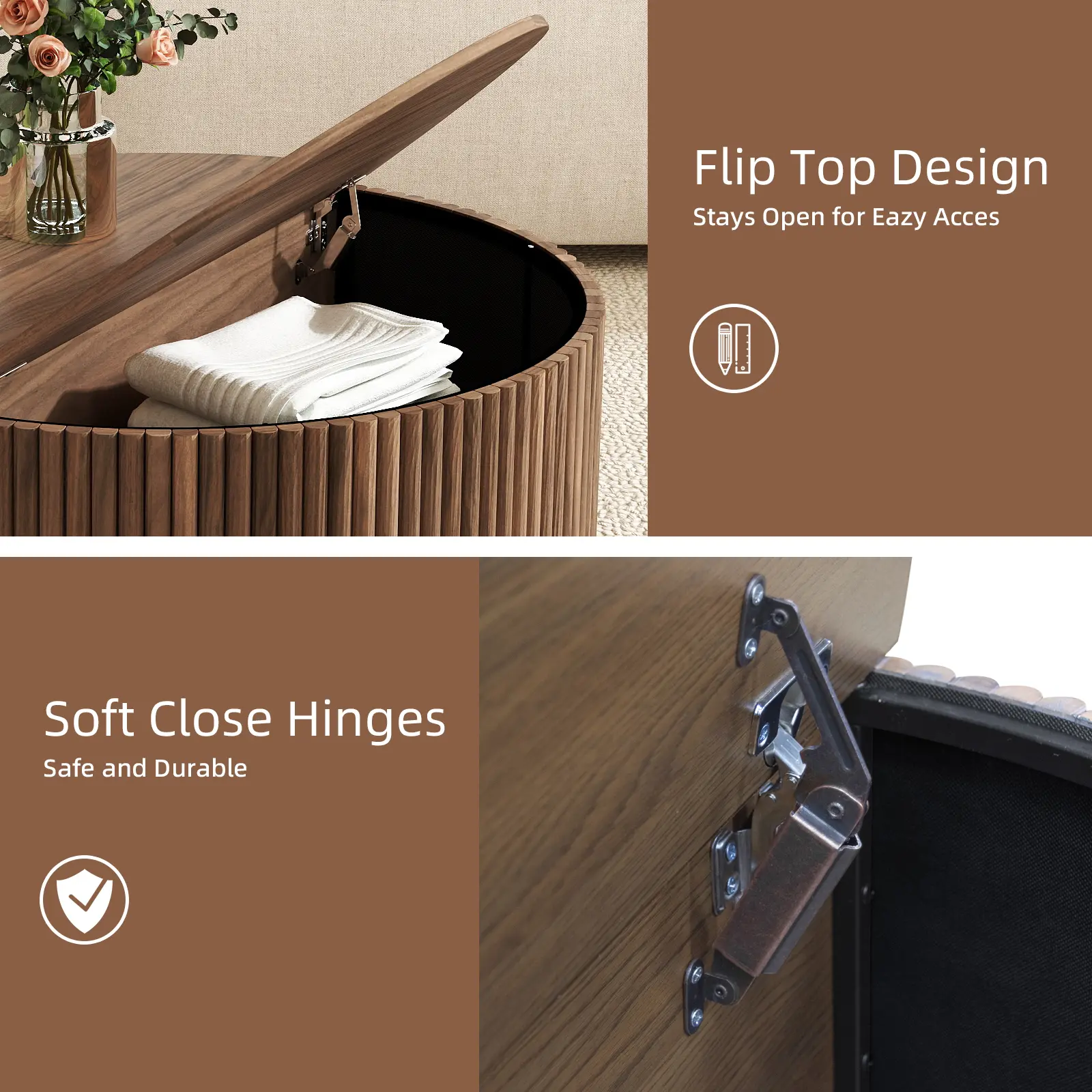 Mid-Century Modern Coffee Table with Storage