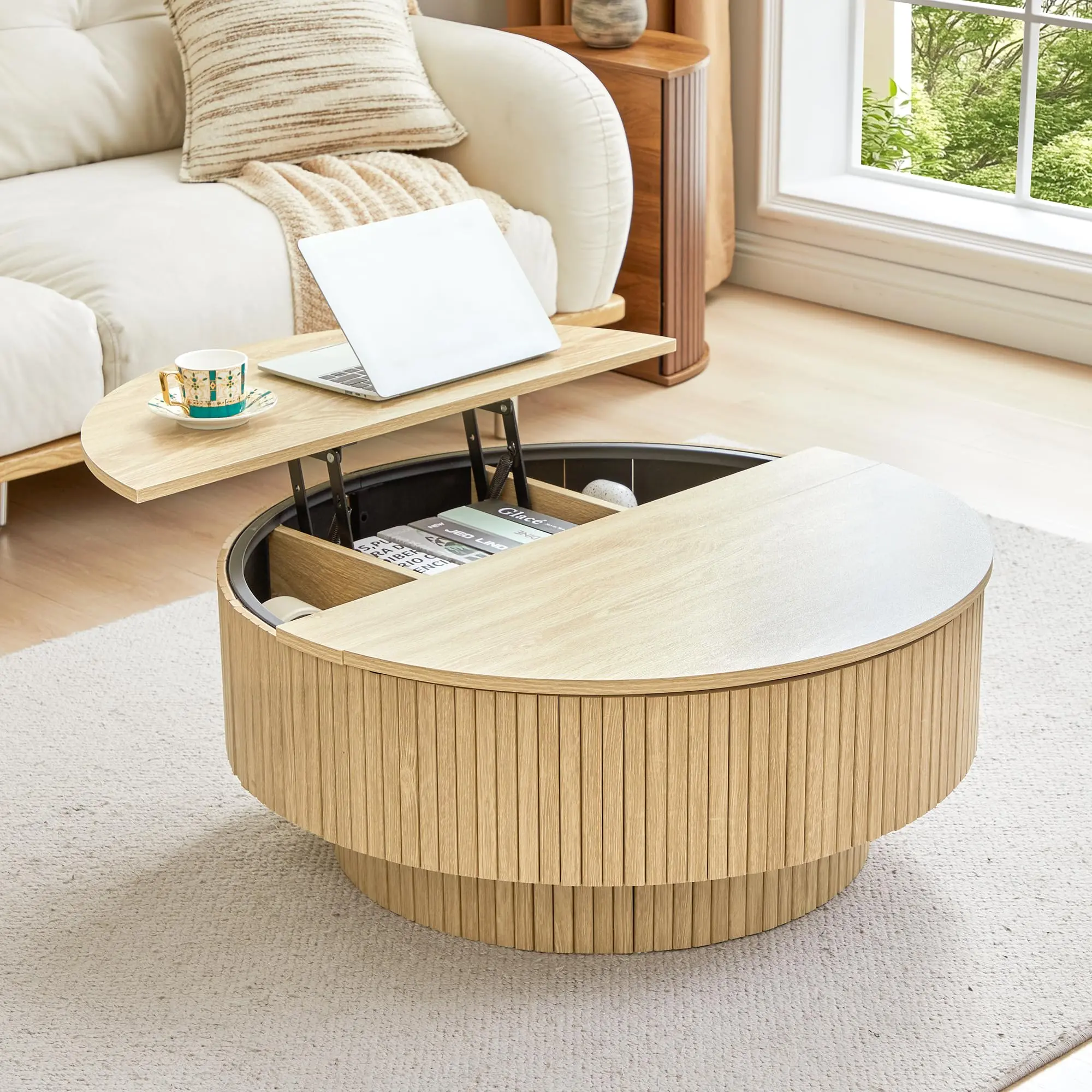 Mid-Century Modern Coffee Table with Storage