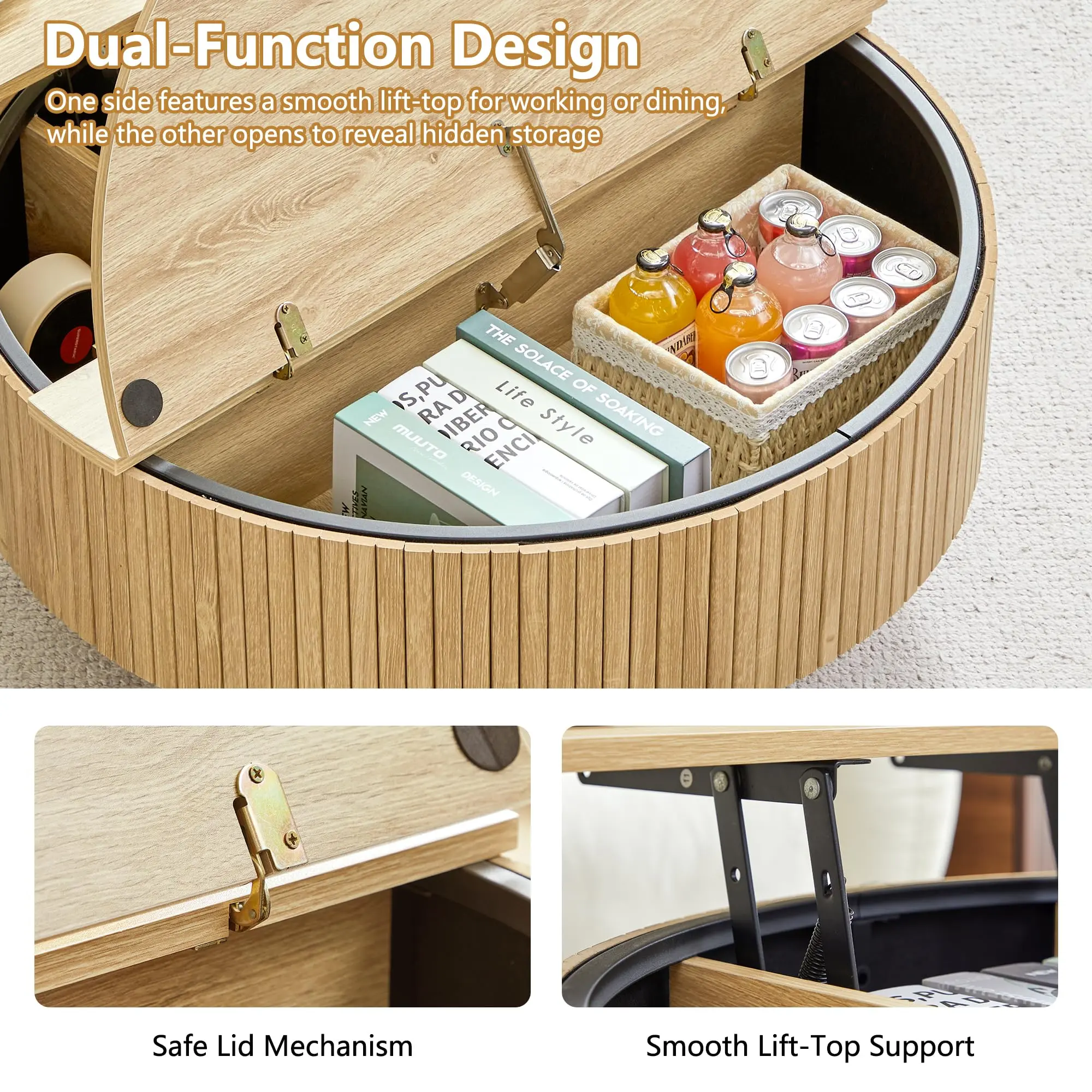 Mid-Century Modern Coffee Table with Storage