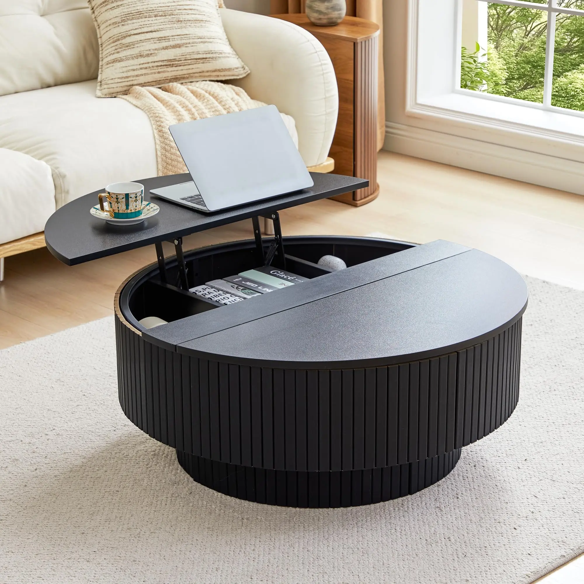 Mid-Century Modern Coffee Table with Storage