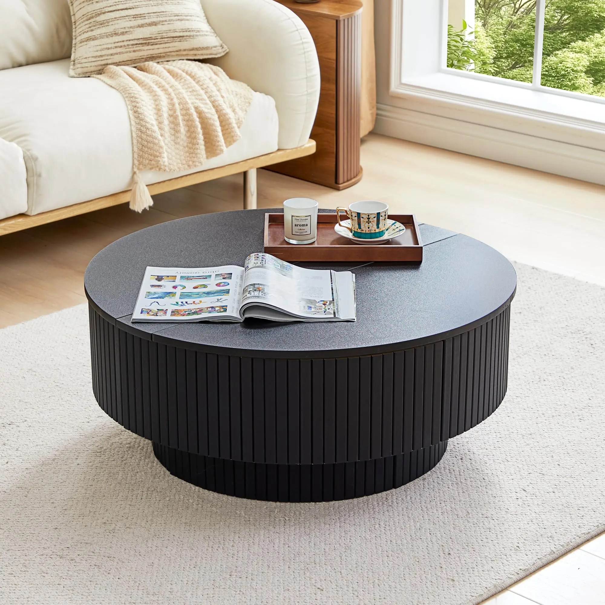 Mid-Century Modern Coffee Table with Storage