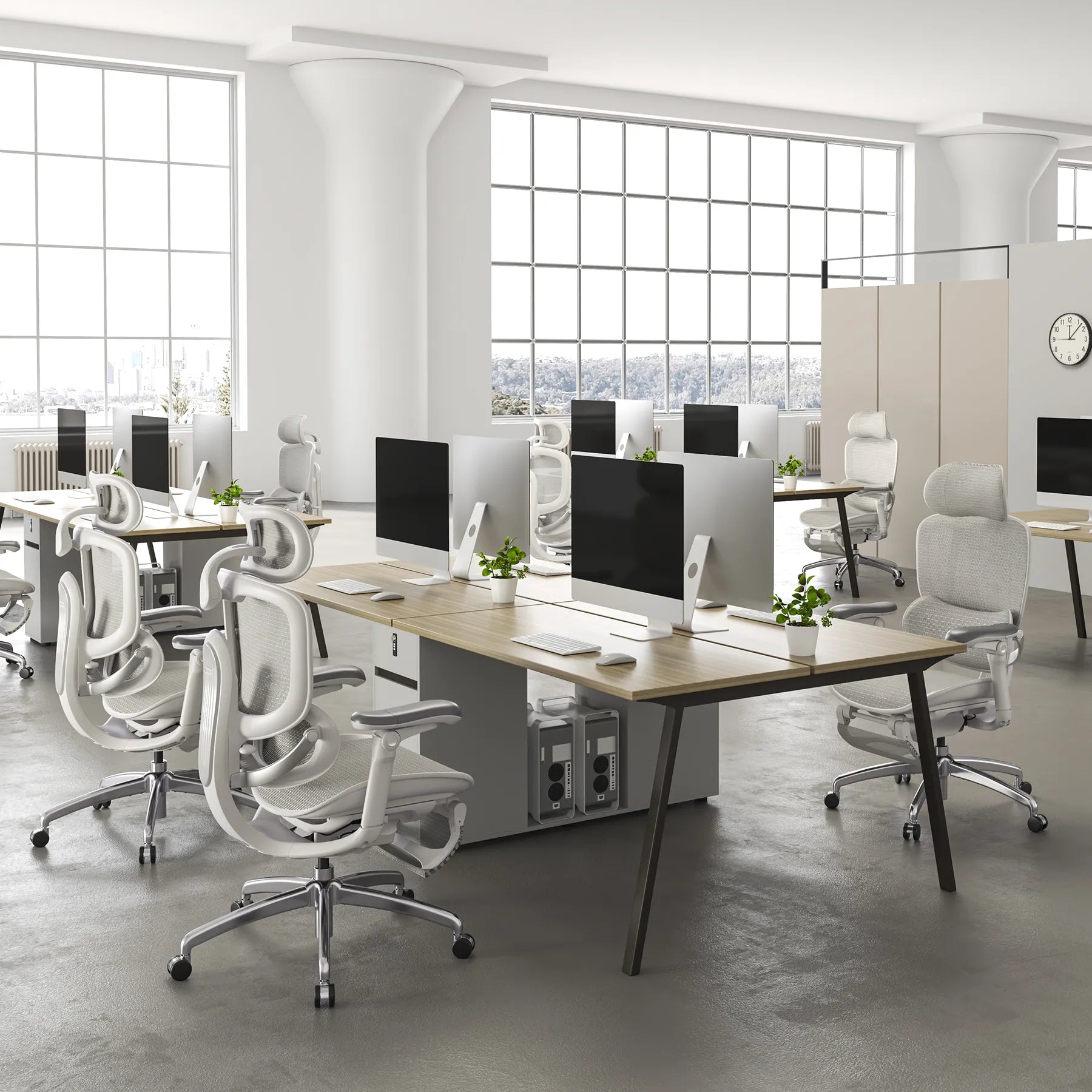 Full Body Adaptive Ergonomic Office Chair with 8D Adjustable Armrests and Dynamic Lumbar Support