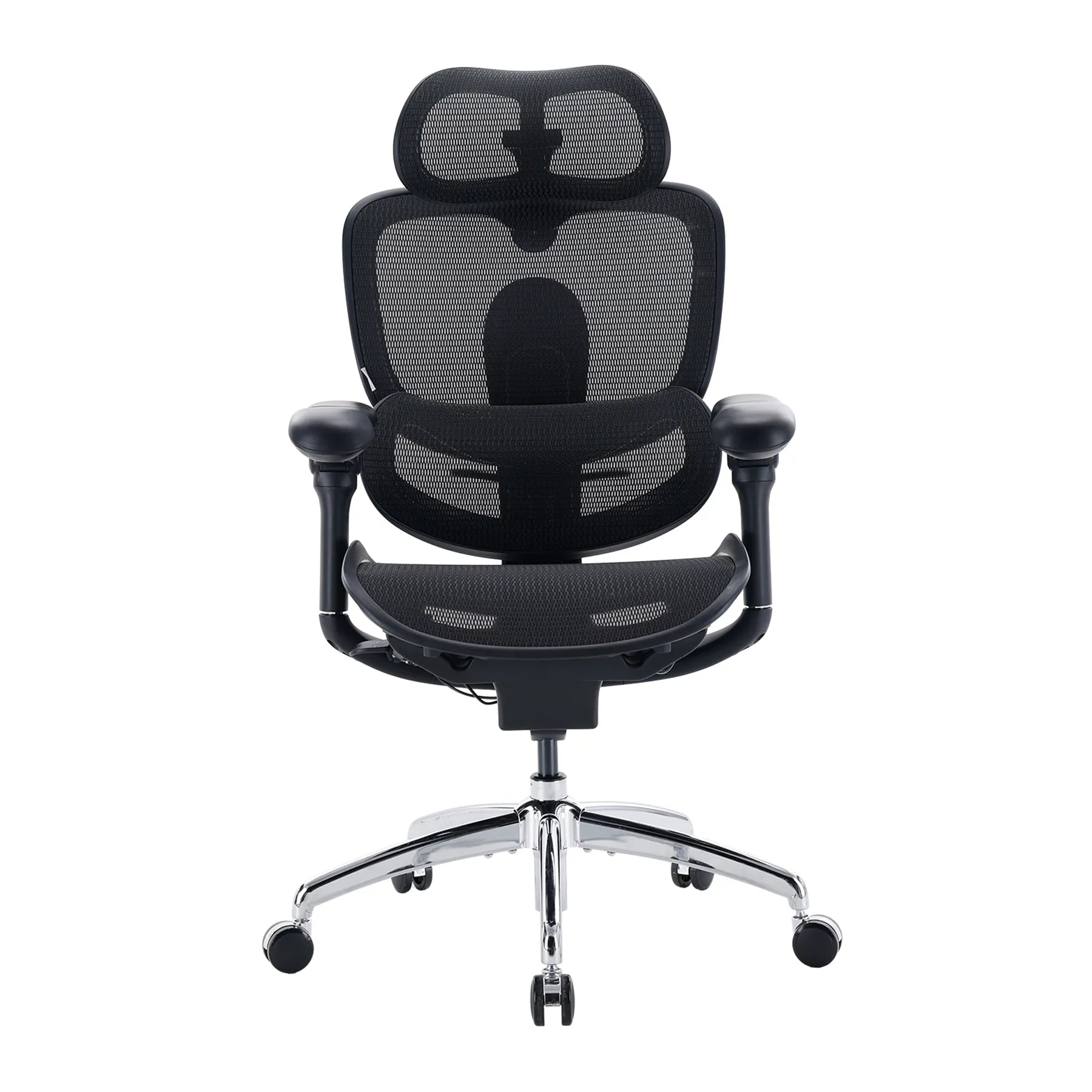 Full Body Adaptive Ergonomic Office Chair with 8D Adjustable Armrests and Dynamic Lumbar Support