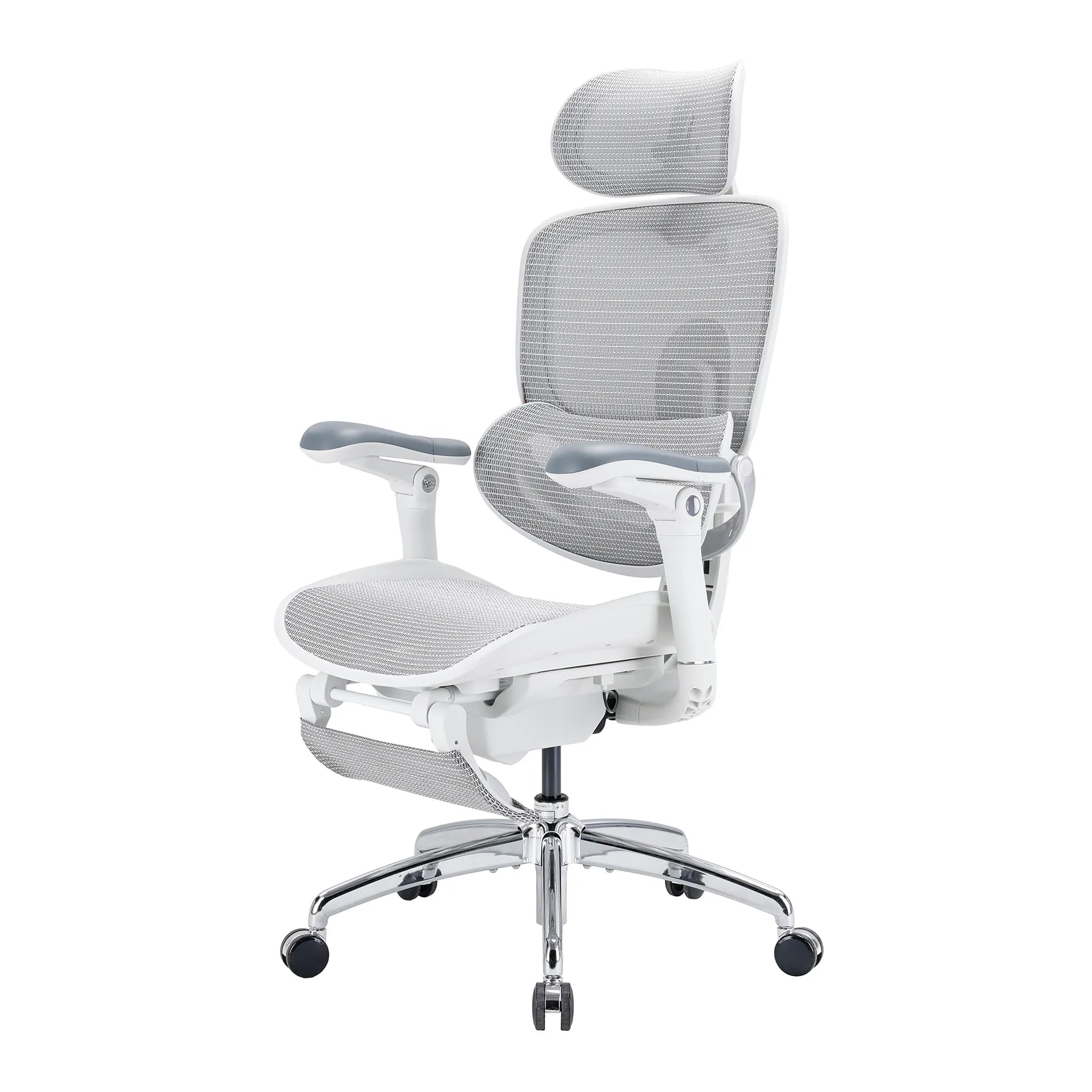 Full Body Adaptive Ergonomic Office Chair with 8D Adjustable Armrests and Dynamic Lumbar Support