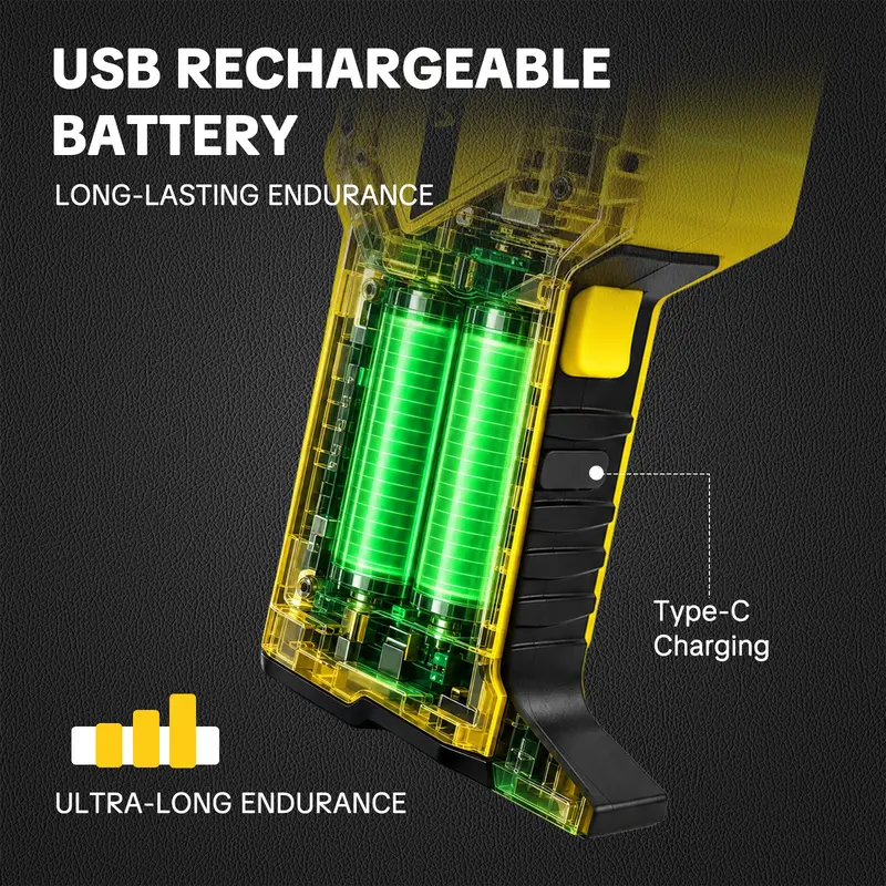 Rechargeable battery design with USB Type-C charging
