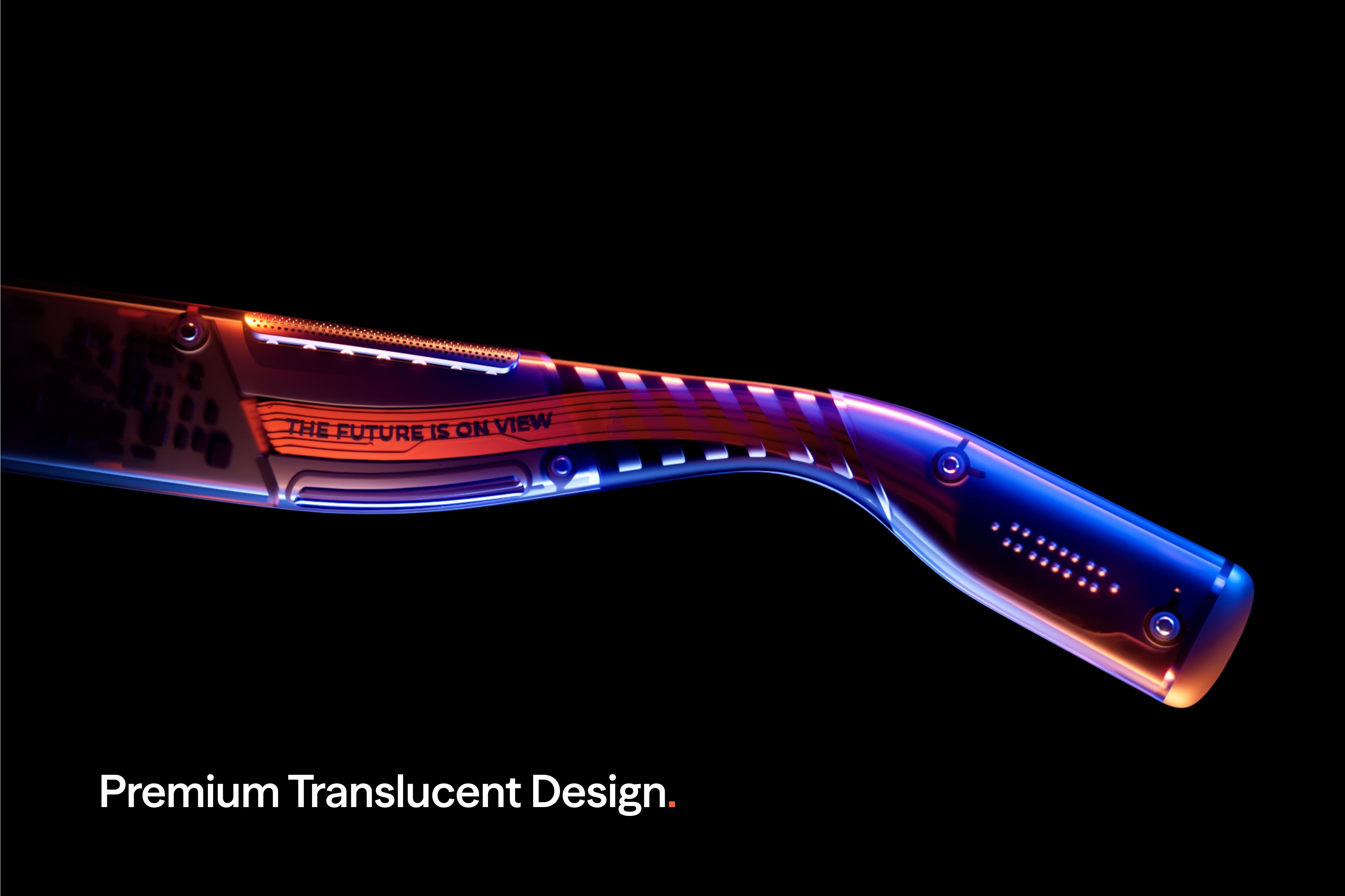 Smart XR Glasses with Dynamic RGB Lighting & 1000-Nit Micro-OLED Display