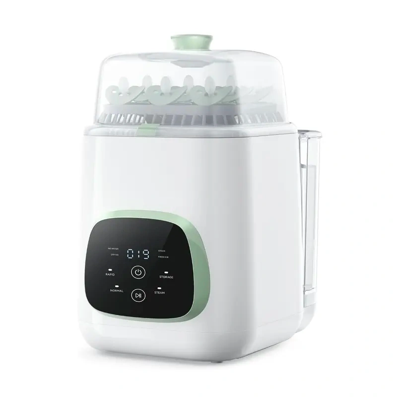 Automatic Baby Bottle Washer, 4‑in‑1 Wash UV Sterilizer Dryer & Storage, 9 Working Modes, Waste‑Tank‑Free Drainage, Water‑Saving Baby Bottle Cleaner for Bottles & Pump Parts